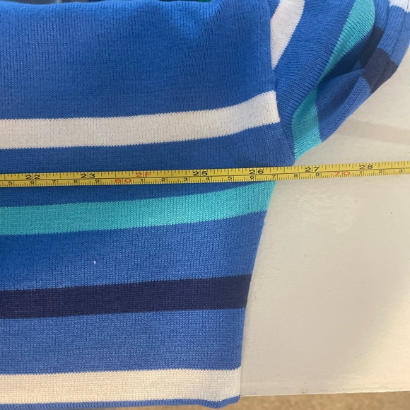 Joseph A XXL Women’s Long Sleeve Pullover Sweater New With Tags Blue Striped - Picture 4 of 6